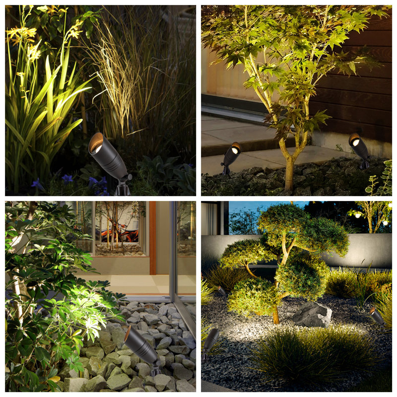 Dark Bronze Low Voltage Outdoor Landscape Spot Light Pack