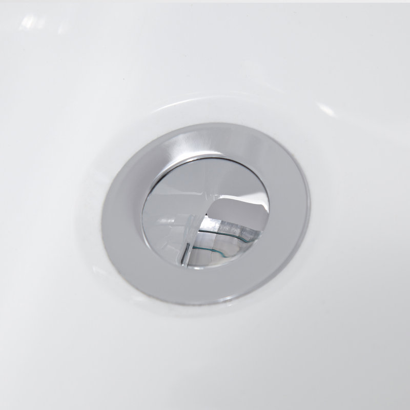 Hudson 69'' White Acrylic Freestanding Soaking Bathtub