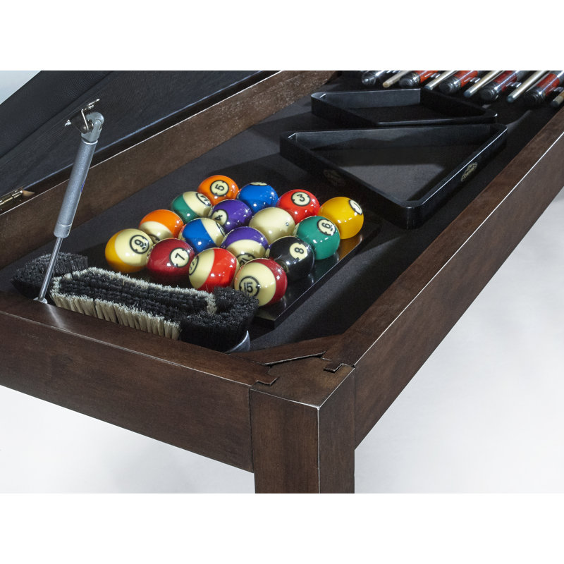 Espresso Hardwood Centennial Storage Bench with Black Cushion