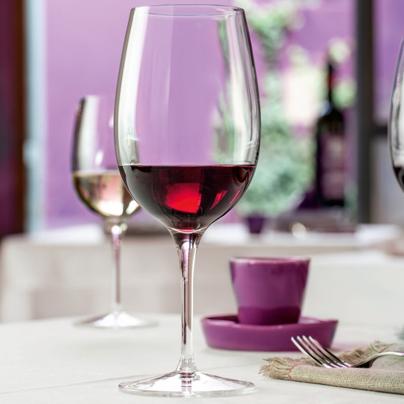 Palace 16.25 oz Clear Modern Wine Glass Set