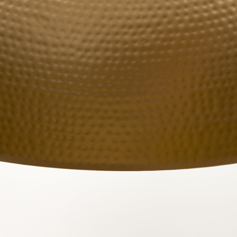 Karina 24" Matte Black and Brass Dome Pendant Light