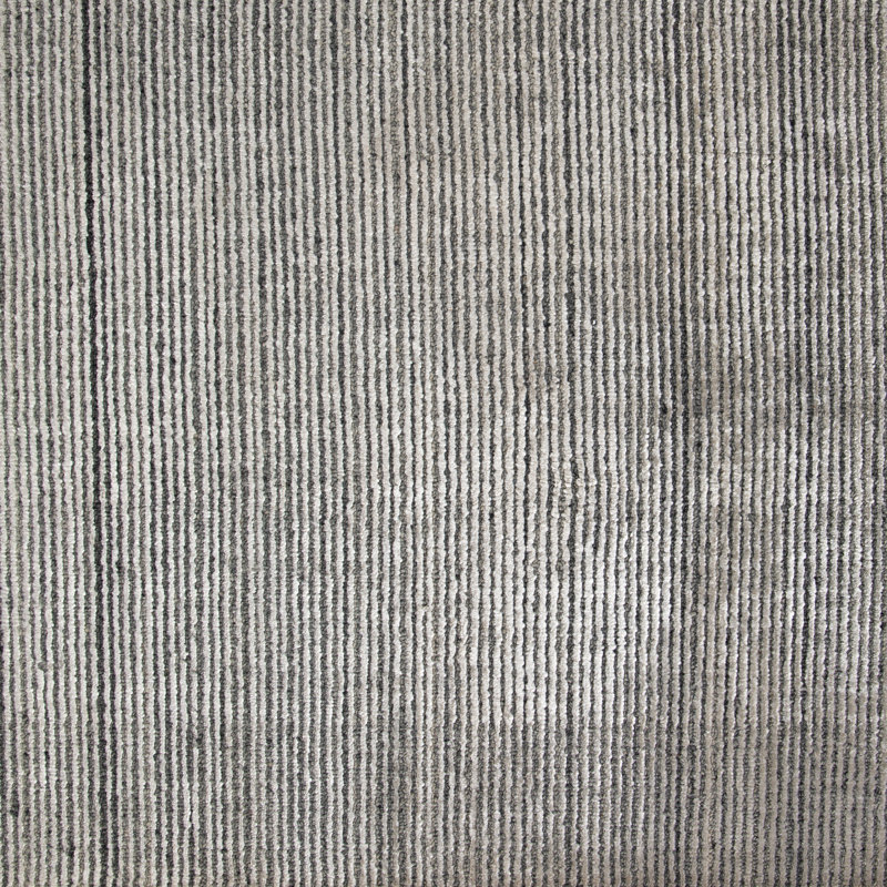 Amaud Handmade Gray Wool and Viscose 9' x 12' Rug