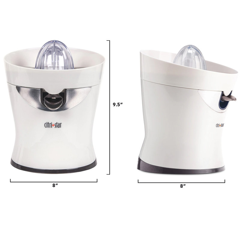 White Electric Stainless Steel Citrus Juicer