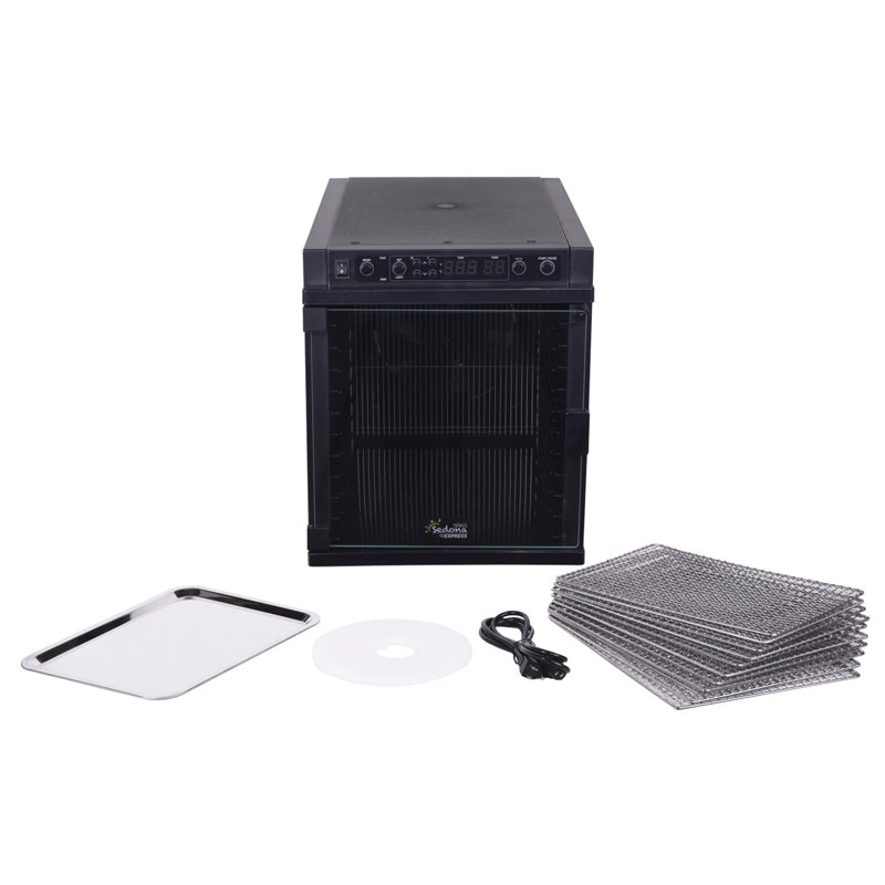 Sedona Express 11-Tray Black Stainless Steel Food Dehydrator