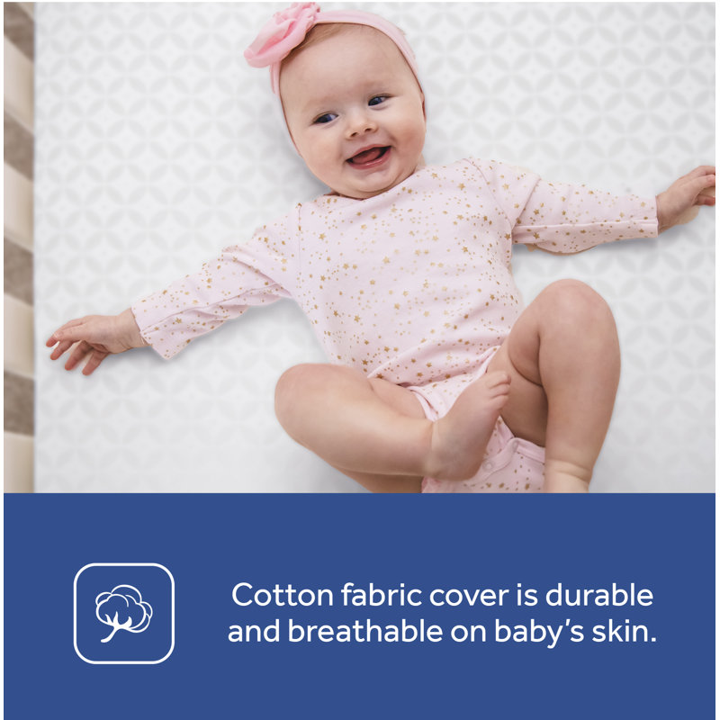 Sealy FlexCool 2-Stage Waterproof Crib and Toddler Mattress