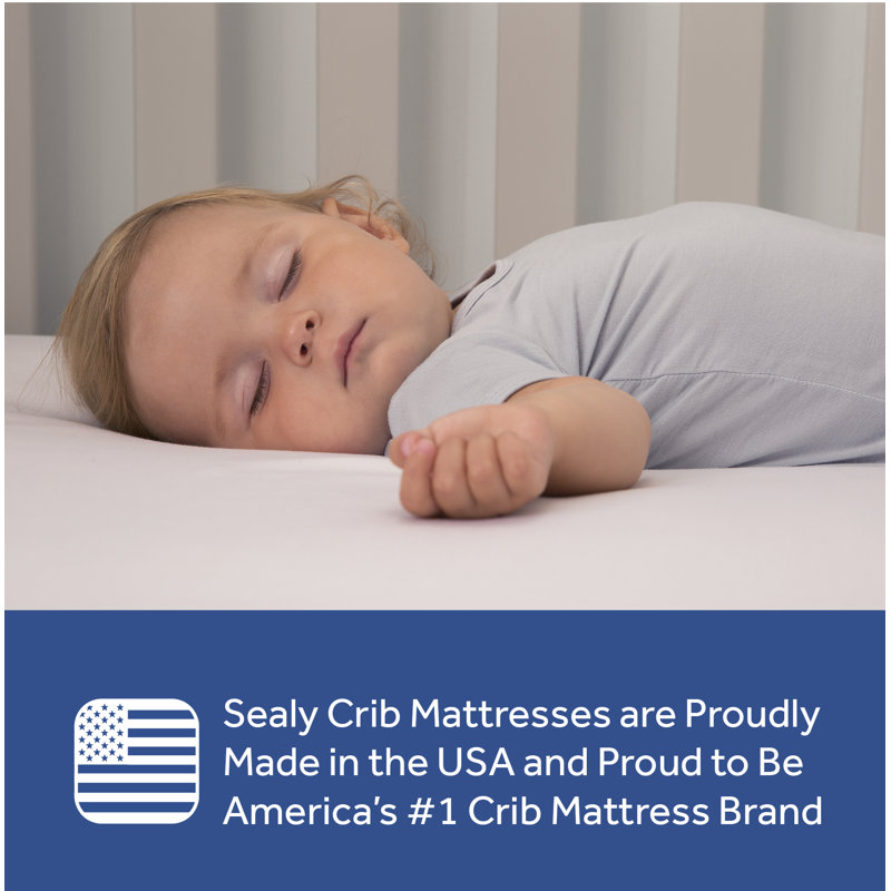 Sealy FlexCool 2-Stage Waterproof Crib and Toddler Mattress