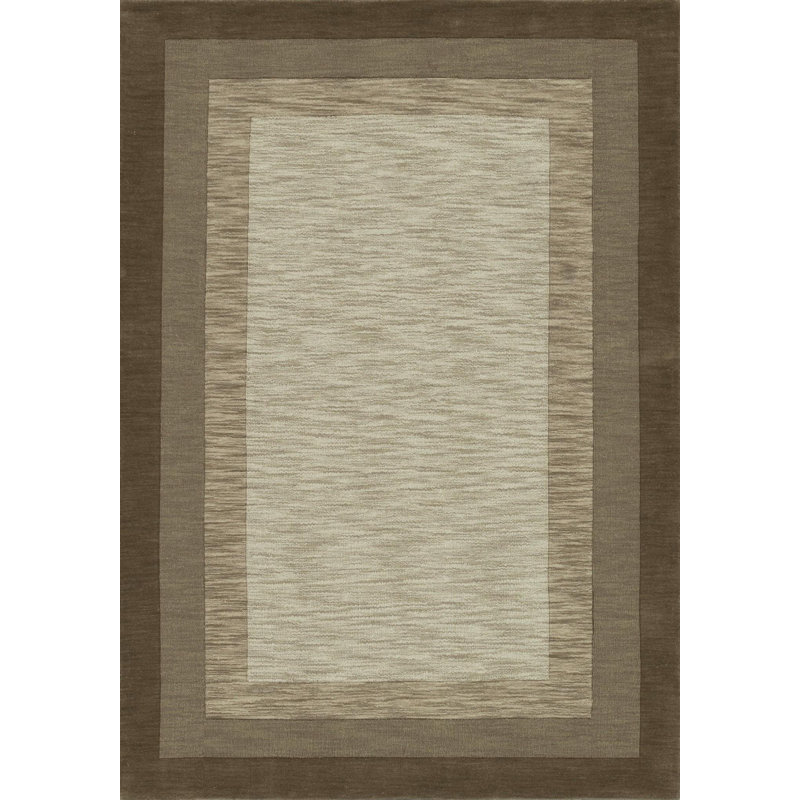 Hamilton Handmade Tufted Tobacco Wool Rectangular Rug
