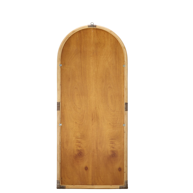Natural Rattan Full Length Floor Mirror with MDF Backing