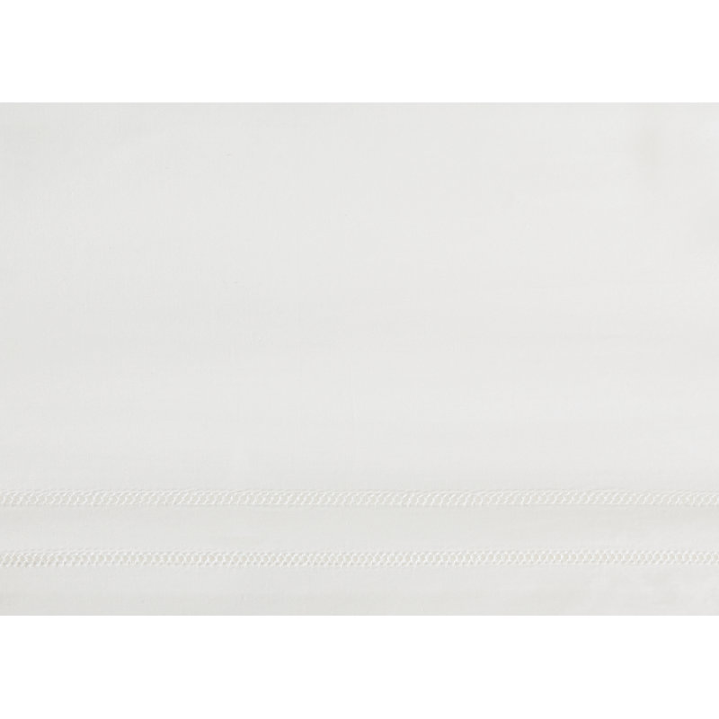 Twin XL White Egyptian Cotton Percale Fitted Sheet