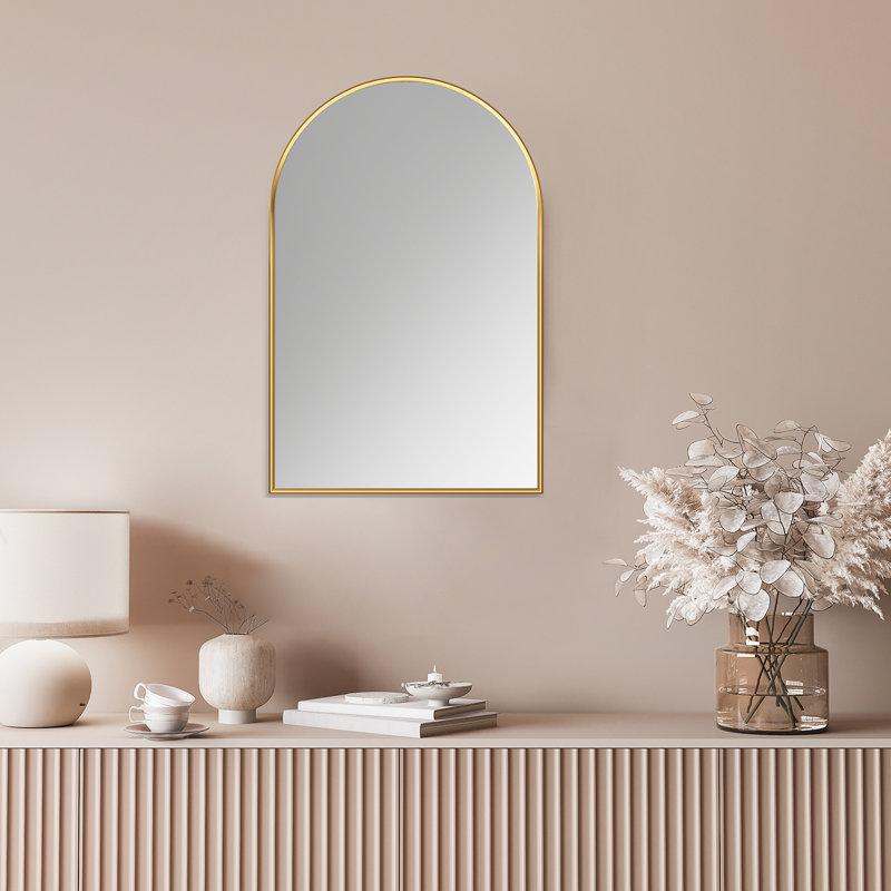 Nettuno 36" Gold and Silver Rectangular Bathroom Vanity Mirror