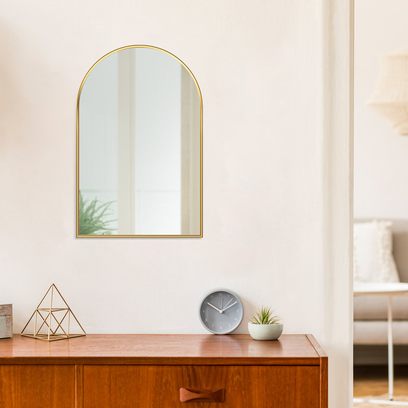 Nettuno 36" Gold and Silver Rectangular Bathroom Vanity Mirror