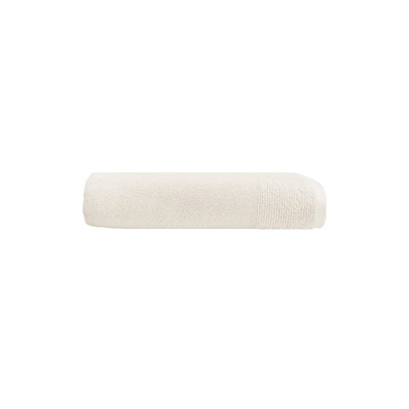 Ivory Bamboo and Cotton Terrycloth Bath Towel