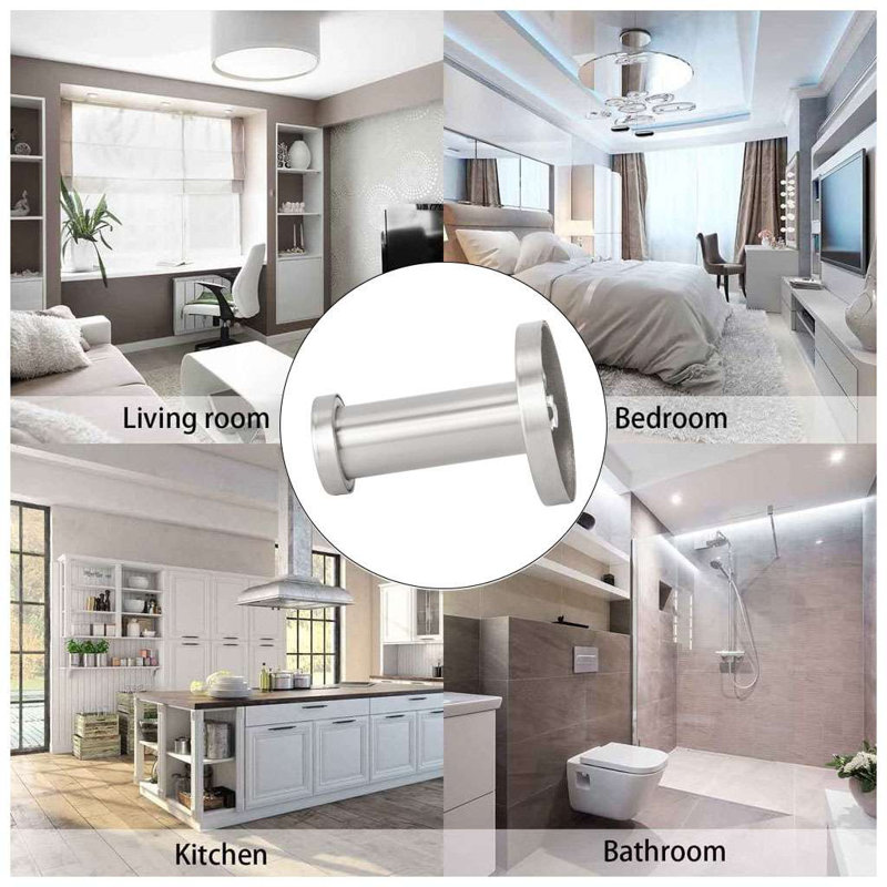 Silver Stainless Steel Wall Mounted Bathroom Towel Hooks