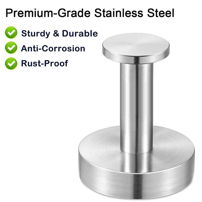 Silver Stainless Steel Wall Mounted Bathroom Towel Hooks