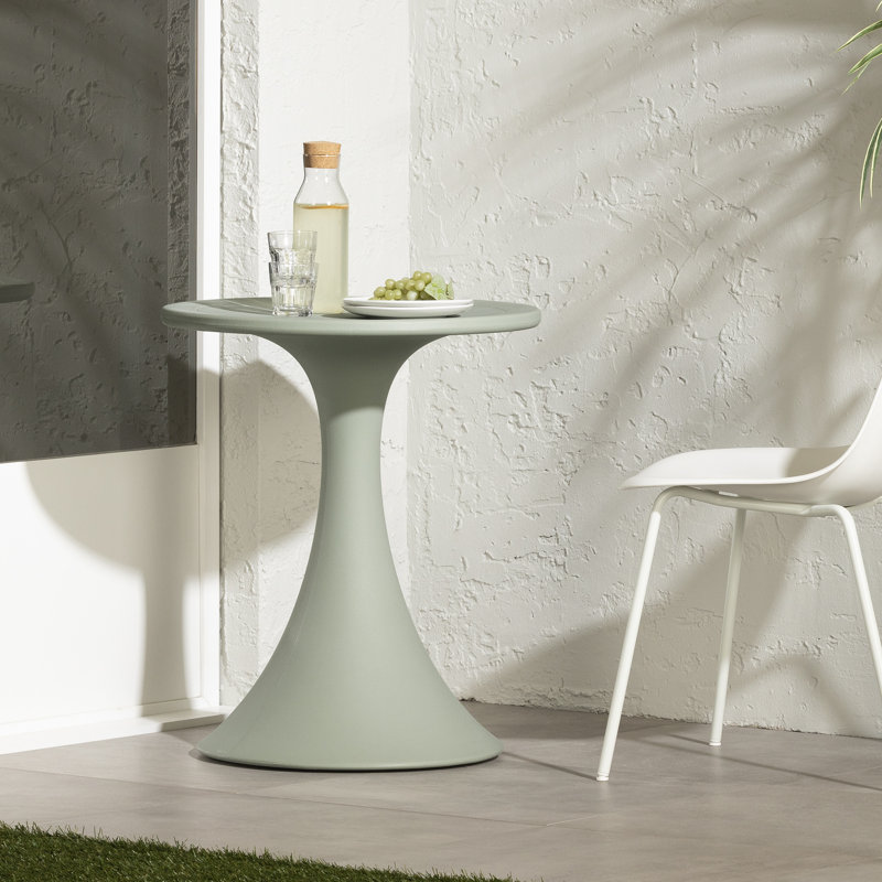 Sage Green Polyethylene Outdoor Bistro Table