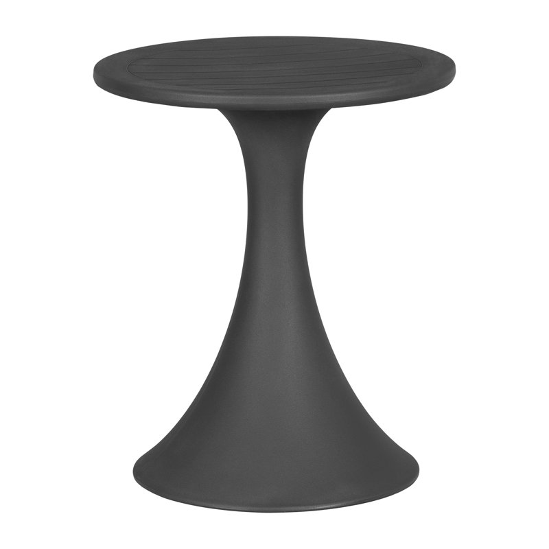 Dalya Dark Gray Polyethylene Outdoor Bistro Table
