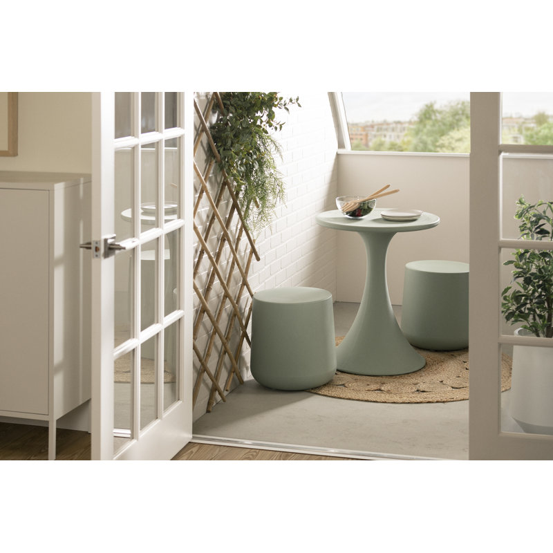 Sage Green Polyethylene Outdoor Bistro Table