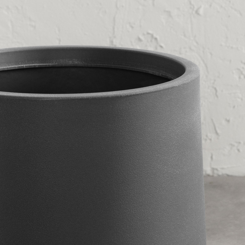 Dalya Dark Gray Polyethylene Indoor/Outdoor Planter