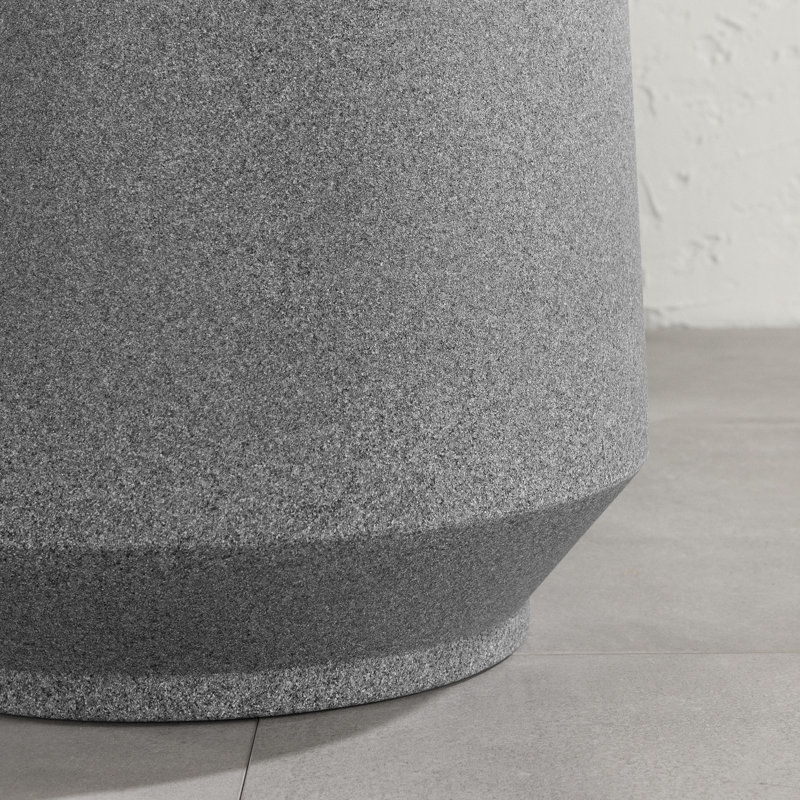 Gray Polyethylene Outdoor/Indoor Planter Set