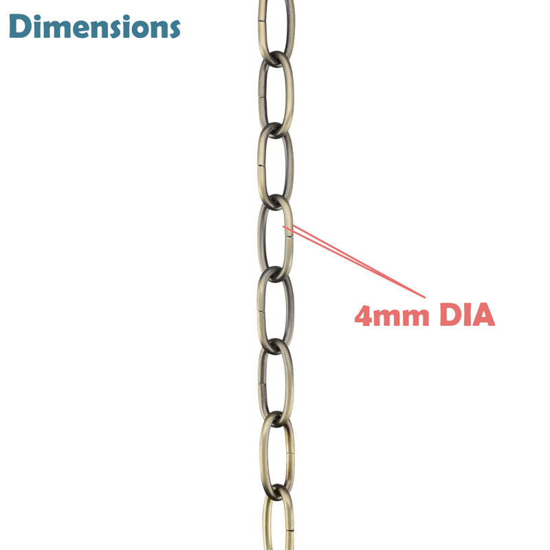 Antique Brass Heavy Duty Steel Chain for Hanging Fixtures