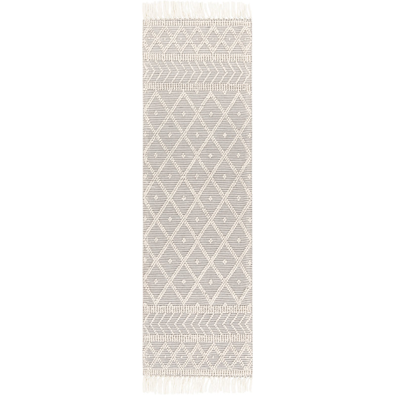 Loria Ivory Handmade Wool Runner Rug 30" x 96"