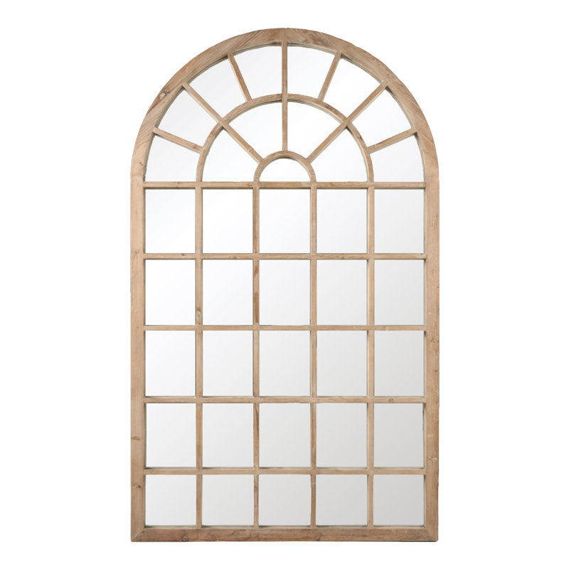 Bella 78" Smoke Gray Reclaimed Pine Leaning Mirror