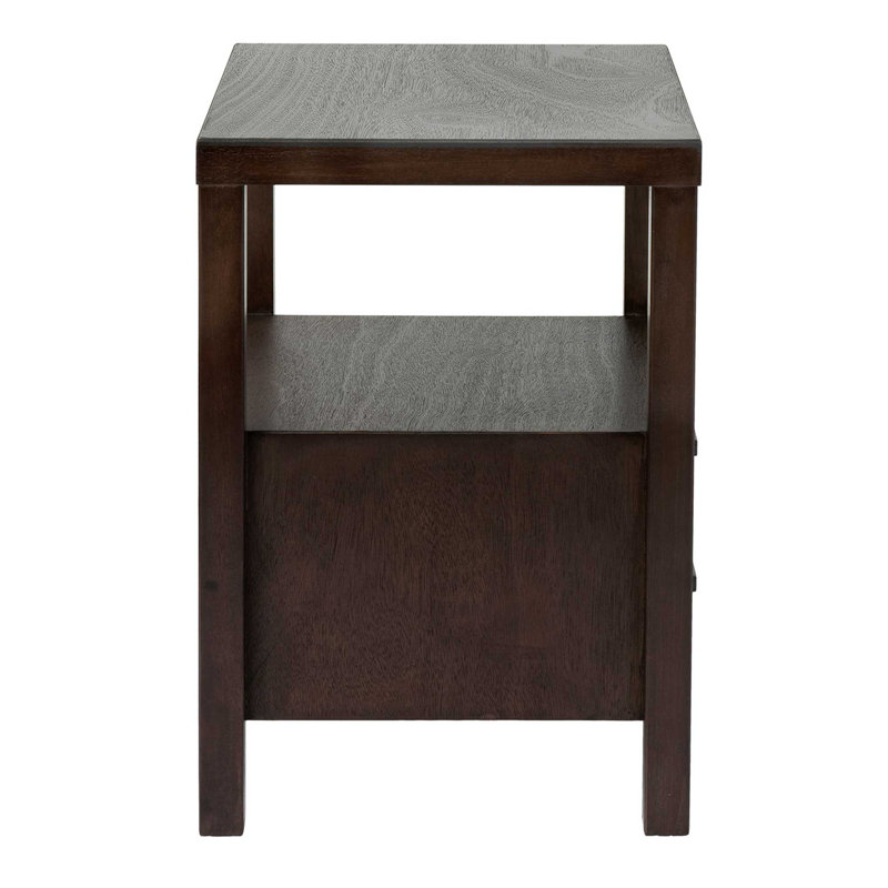 Westwood Acacia Solid Wood 2-Drawer Nightstand - Brown