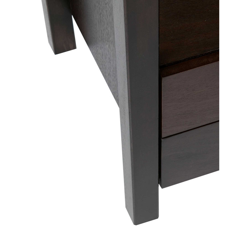 Westwood Acacia Solid Wood 2-Drawer Nightstand - Brown