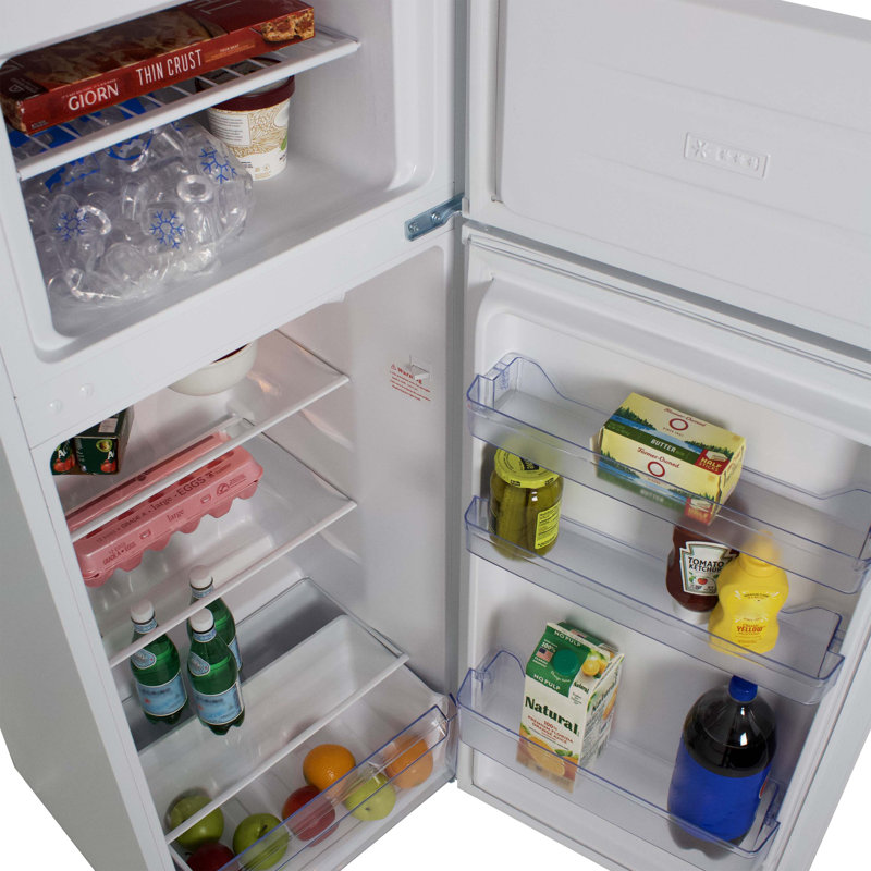 Compact 7.3 Cu. Ft White Energy Star Apartment Refrigerator