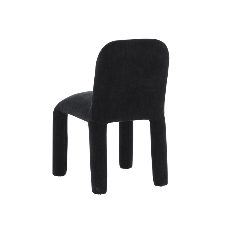 Georgia Black Upholstered Wood Dining Chair