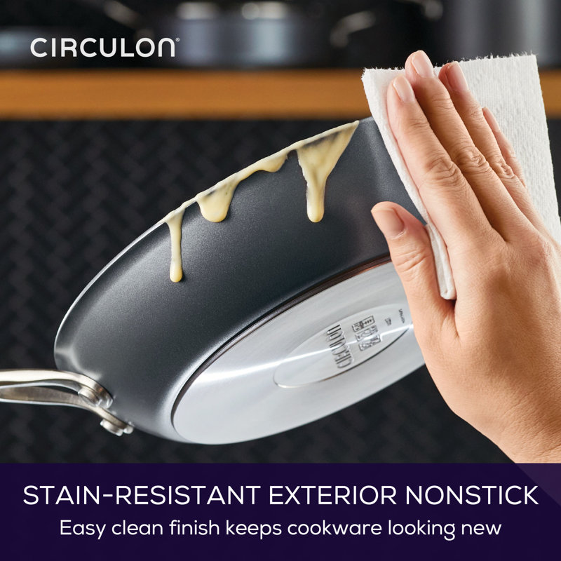 Circulon 12" Gray Aluminum Nonstick Induction Frying Pan