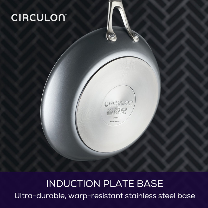 Graphite Aluminum Nonstick Induction Cookware Set, 8-Piece