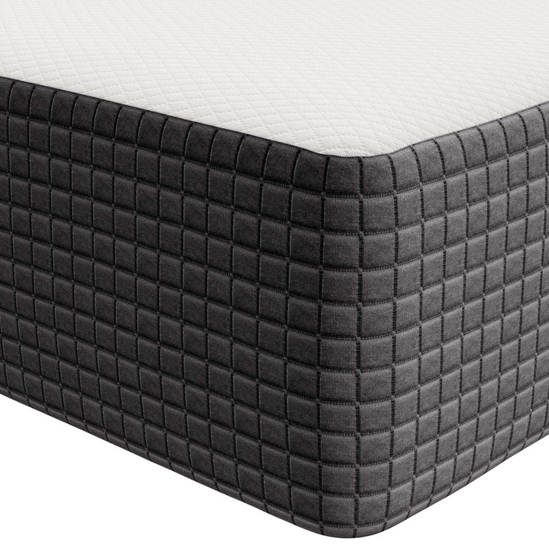 SereneDream 12" Queen Gel Memory Foam Mattress in White