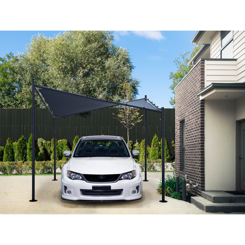 Modern Charcoal Butterfly 13' Patio Gazebo with UV Block Steel Frame