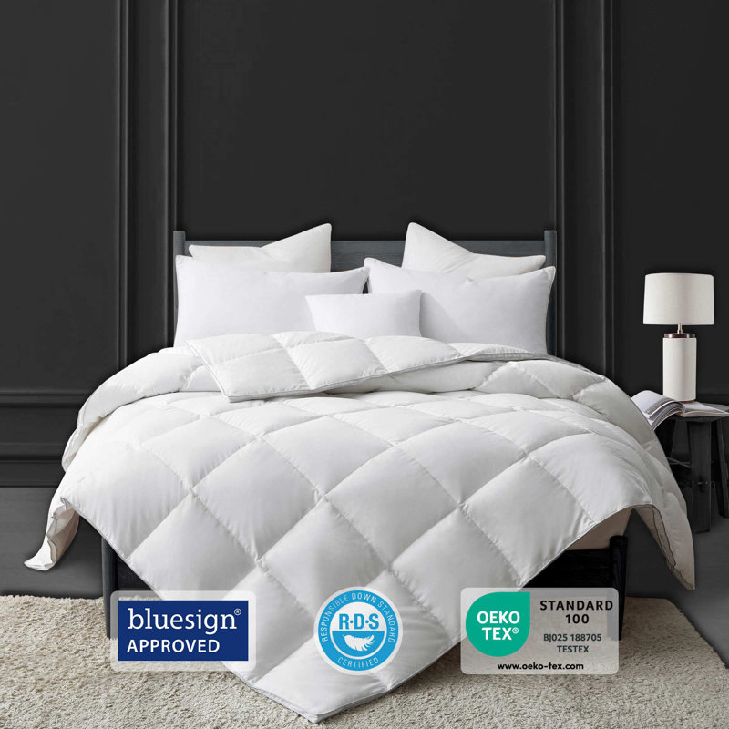 King Steel Gray Microfiber Medium Weight Duvet