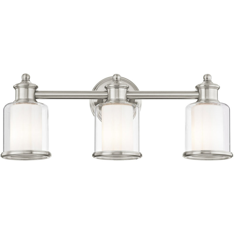 Middlebush Brushed Nickel 3-Light Vanity Fixture