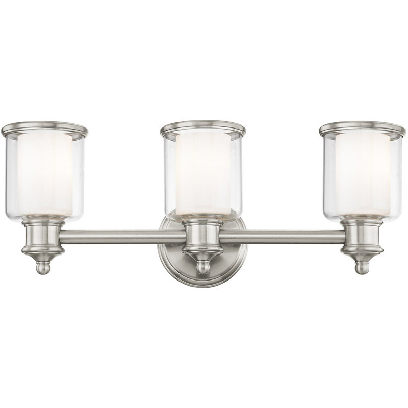 Middlebush Brushed Nickel 3-Light Vanity Fixture
