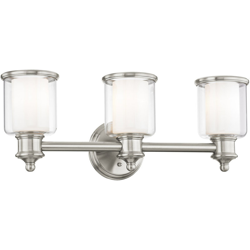 Middlebush Brushed Nickel 3-Light Vanity Fixture