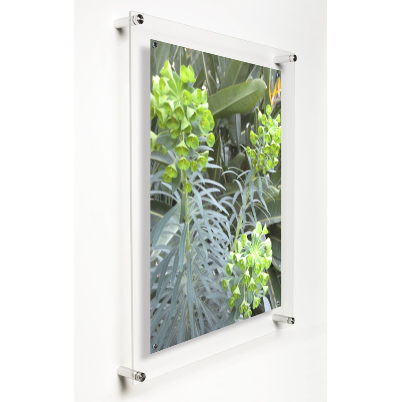 Silver Acrylic Floating Wall Frame for 16x20 Art