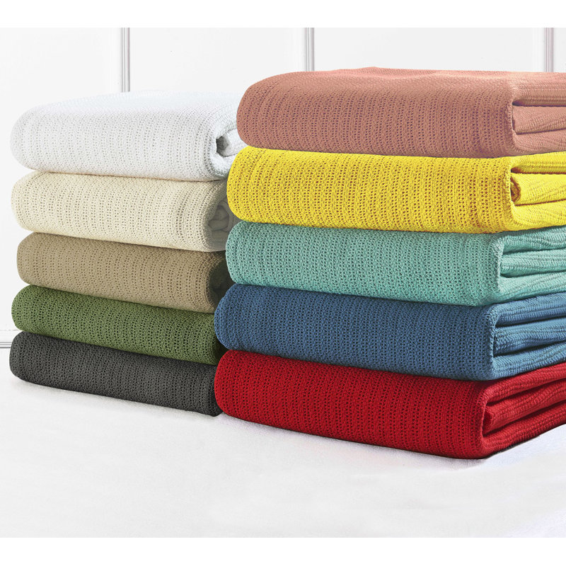 Sunflower Yellow Cotton Full Throw Blanket