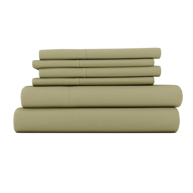 Ocean Blue California King Deep Pocket Microfiber Sheet Set
