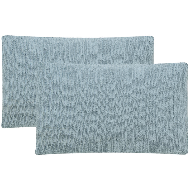 Marine Baby Blue Rectangular Outdoor Throw Pillow Set