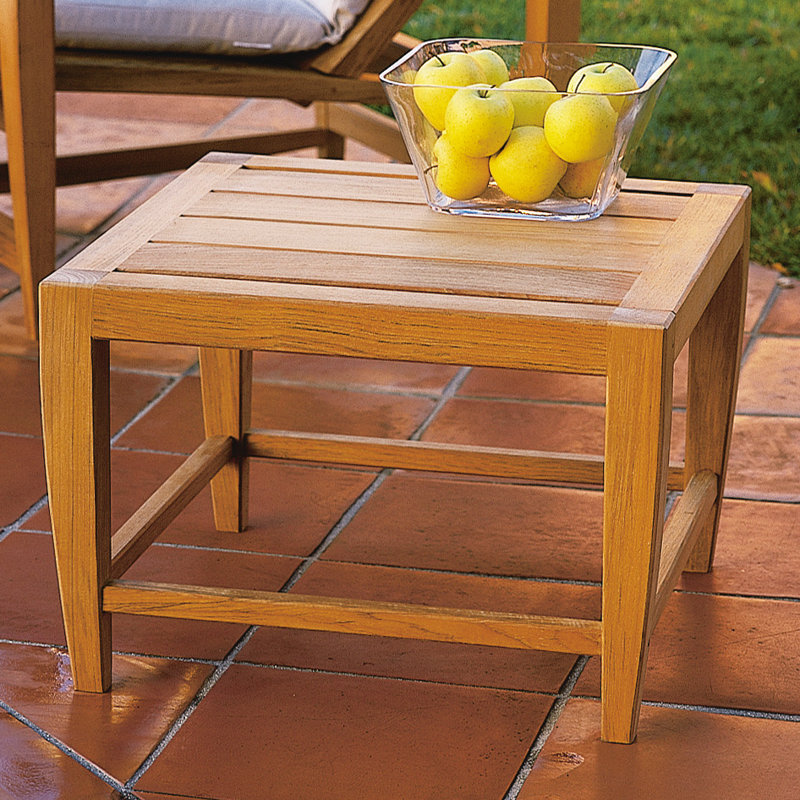 Amalfi 21.5'' Square Teak Outdoor Side Table