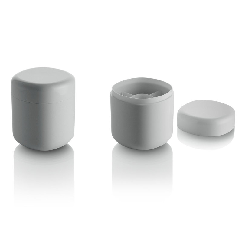 White Minimalist Cotton Swabs Holder