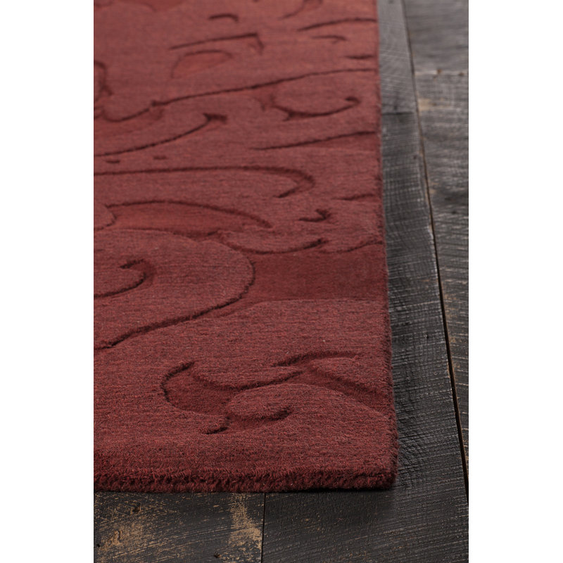 Mystica Luxe Red Wool Hand-Tufted 8' x 11' Area Rug