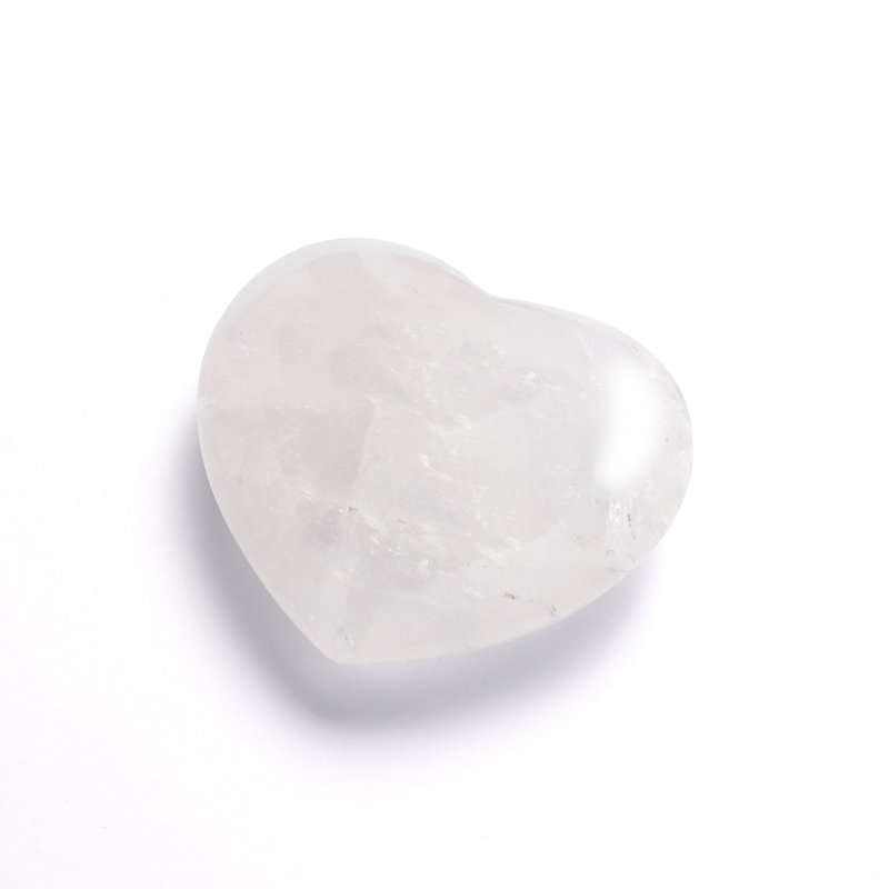 White Crystal Heart-Shaped Accent Object, 4"
