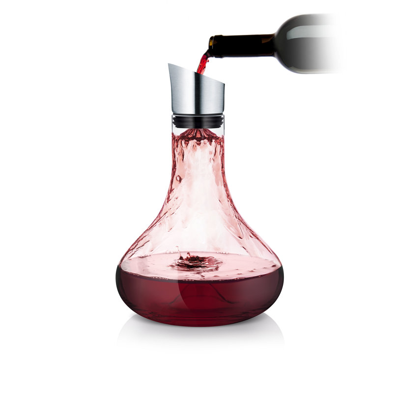 Alpha Clear Glass Wine Decanter with Aerator