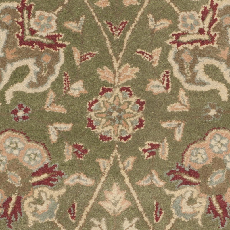 Sage and Beige Hand Tufted Wool Area Rug