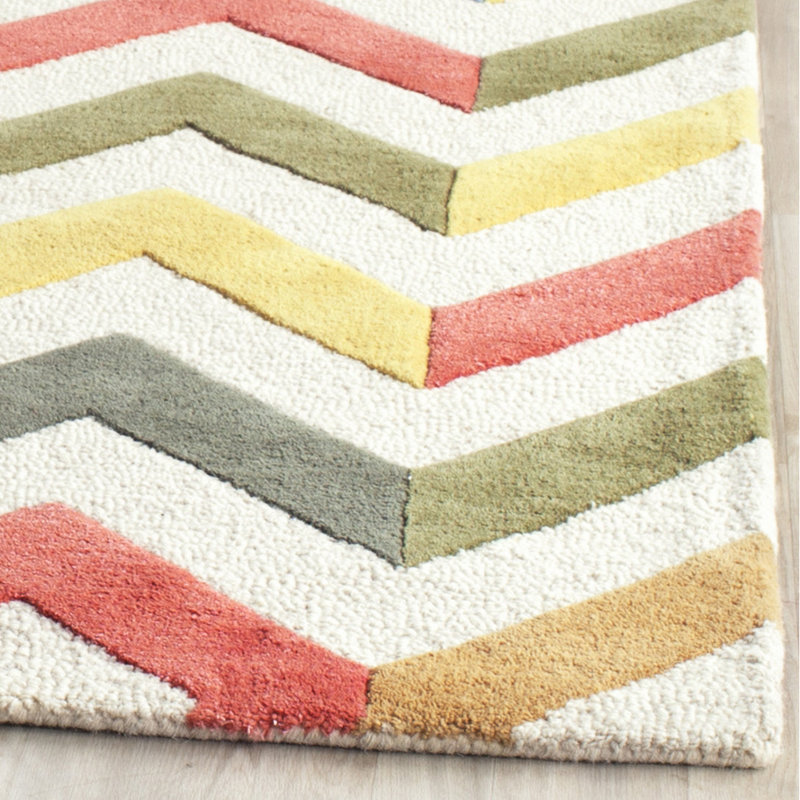 Cambridge 3' x 5' Grey Ivory Hand-Tufted Wool Rug