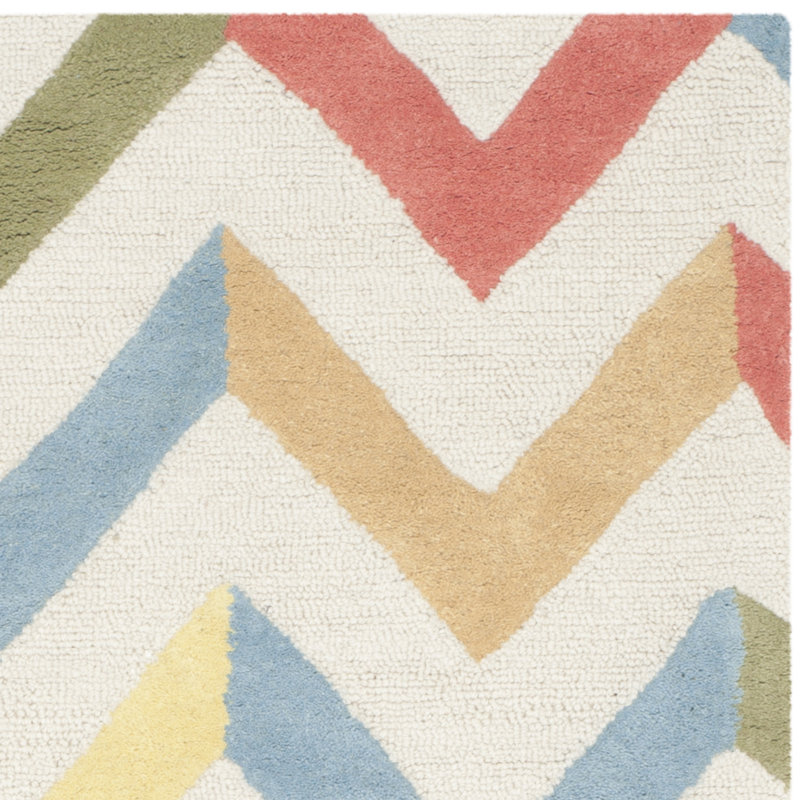 Cambridge 3' x 5' Grey Ivory Hand-Tufted Wool Rug
